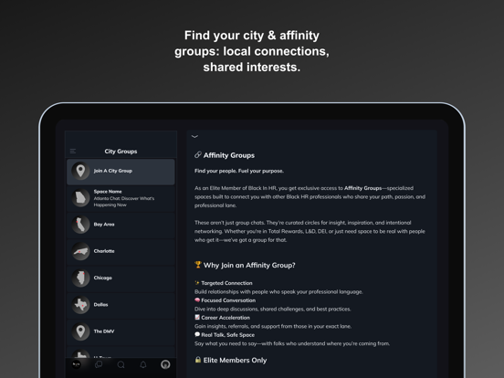The Black In HR iPad screenshot 5 - Social Networking app