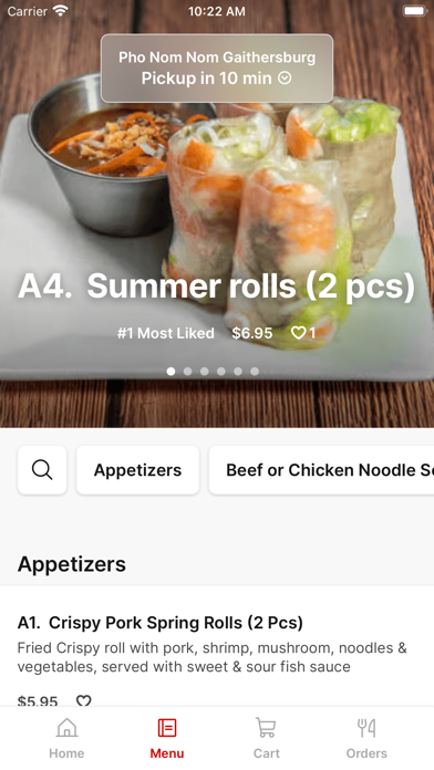 Pho Nom Nom iPhone screenshot 2 - Food & Drink app