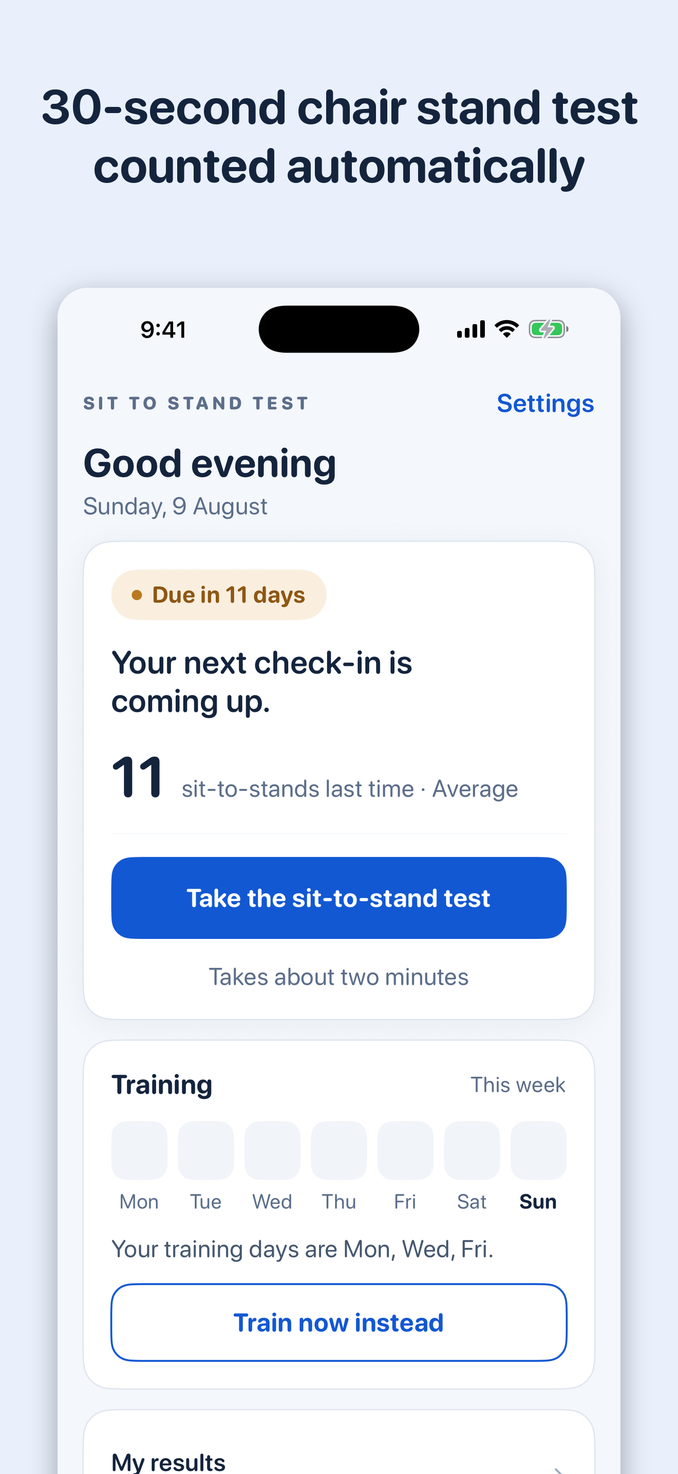 Sit to Stand: Longevity Test screenshot 6