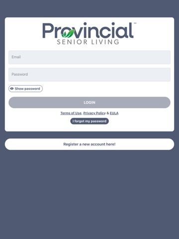 Provincial Senior Living iPad screenshot