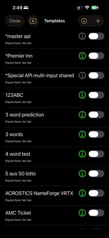 Glyphs Pro iPhone screenshot