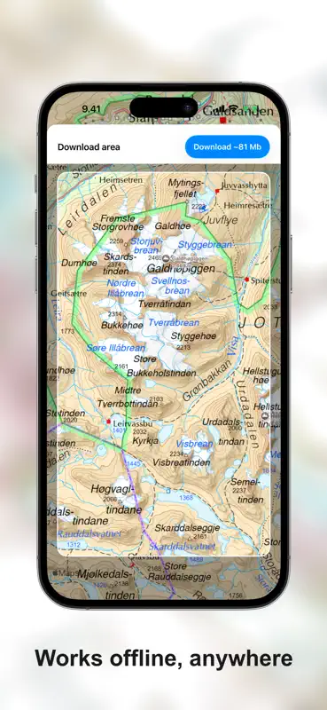 Topo kart - Norge screenshot 2 of 6