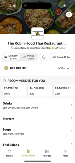 The Robin Hood Thai Restaurant screenshot 2