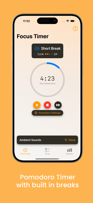Done - Focus Timer & ToDo List Screenshot 2 of 4