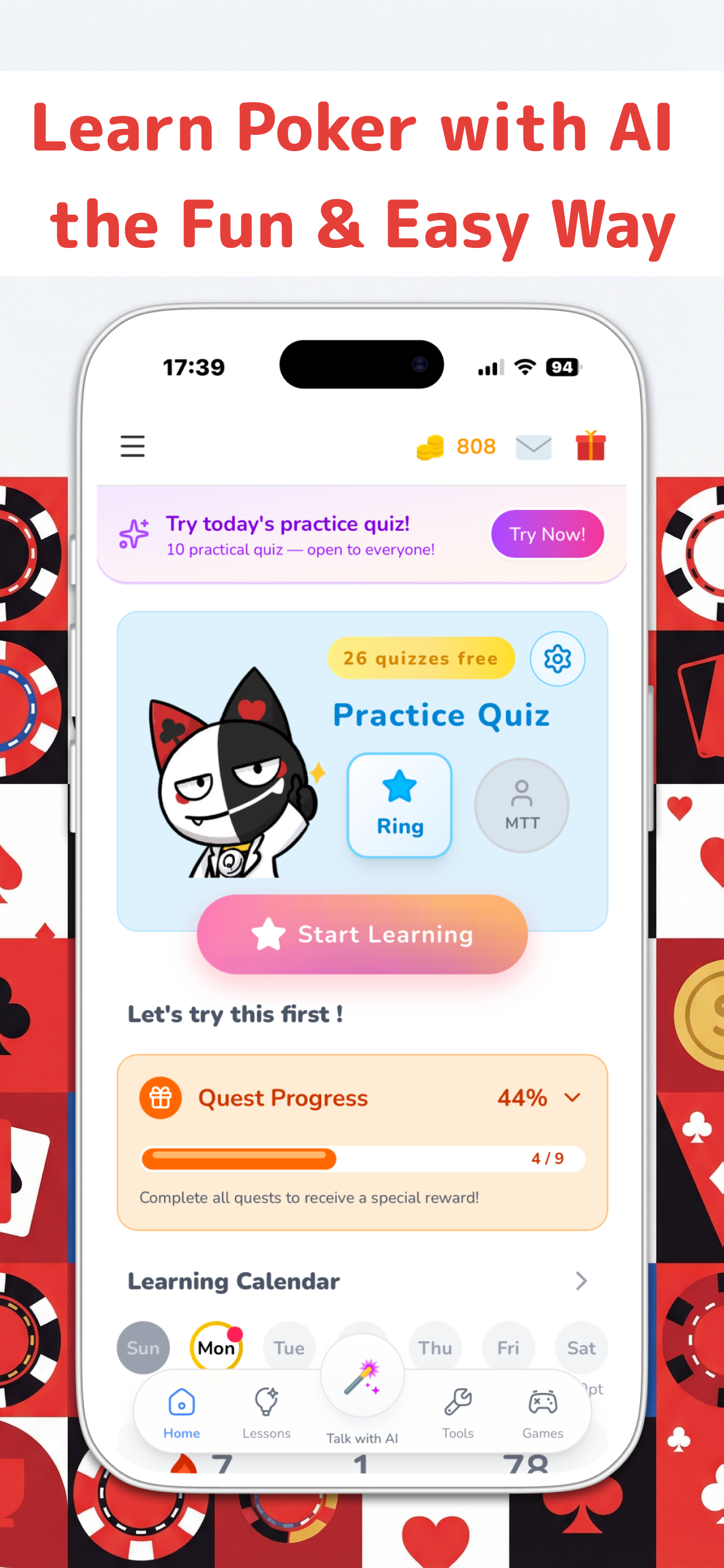 POKER Q'z: AI GTO Trainer