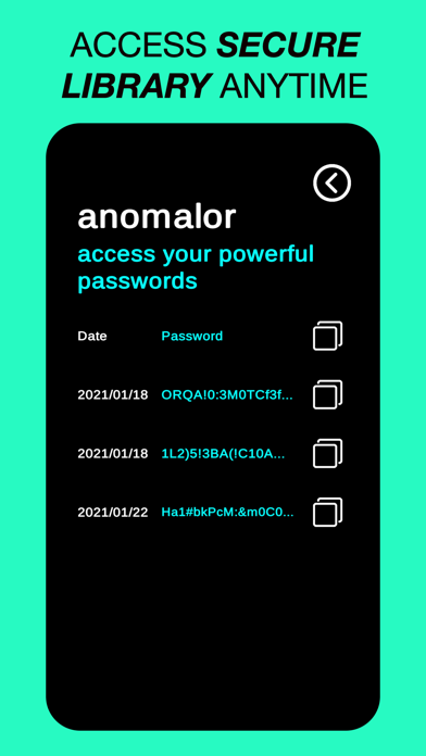 Anomalor - Password Manager のスクリーンショット