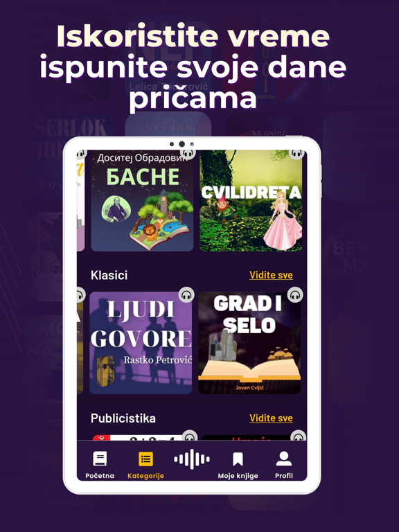 Storia audio knjige (by Sluš) iPad screenshot