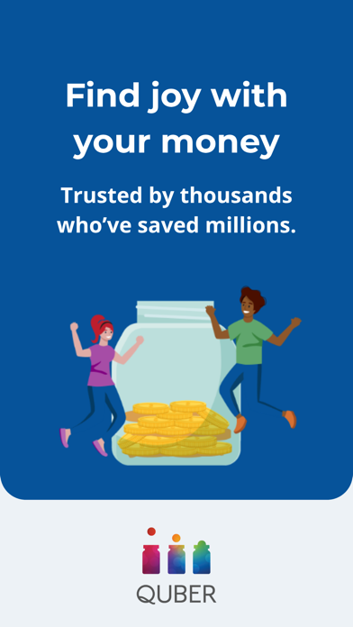 QUBER: Find joy in money iPhone screenshot 7 - Finance app