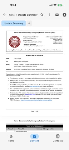 S-SV EMS Agency iPhone screenshot