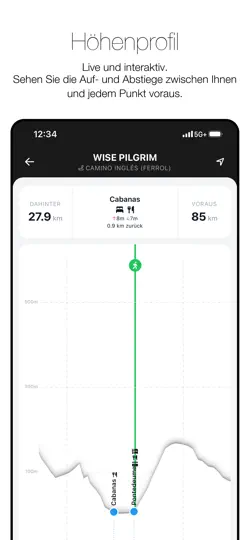 Screenshot von Wise Pilgrim Camino Inglés auf dem iPhone 6