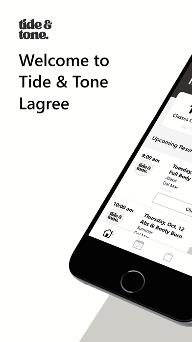 Tide & Tone Lagree iPhone screenshot