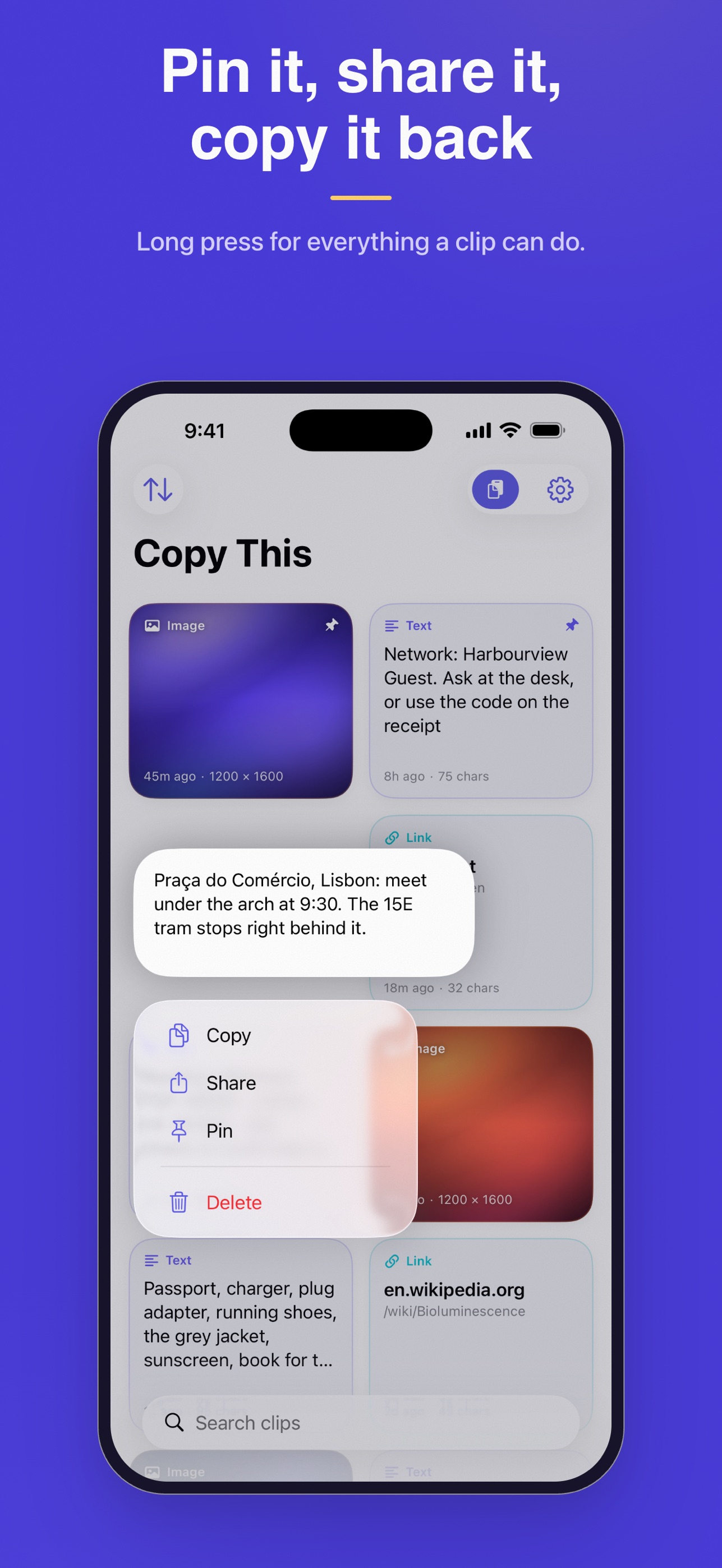 Screenshot 2 of Copy This: Save Your Clipboard