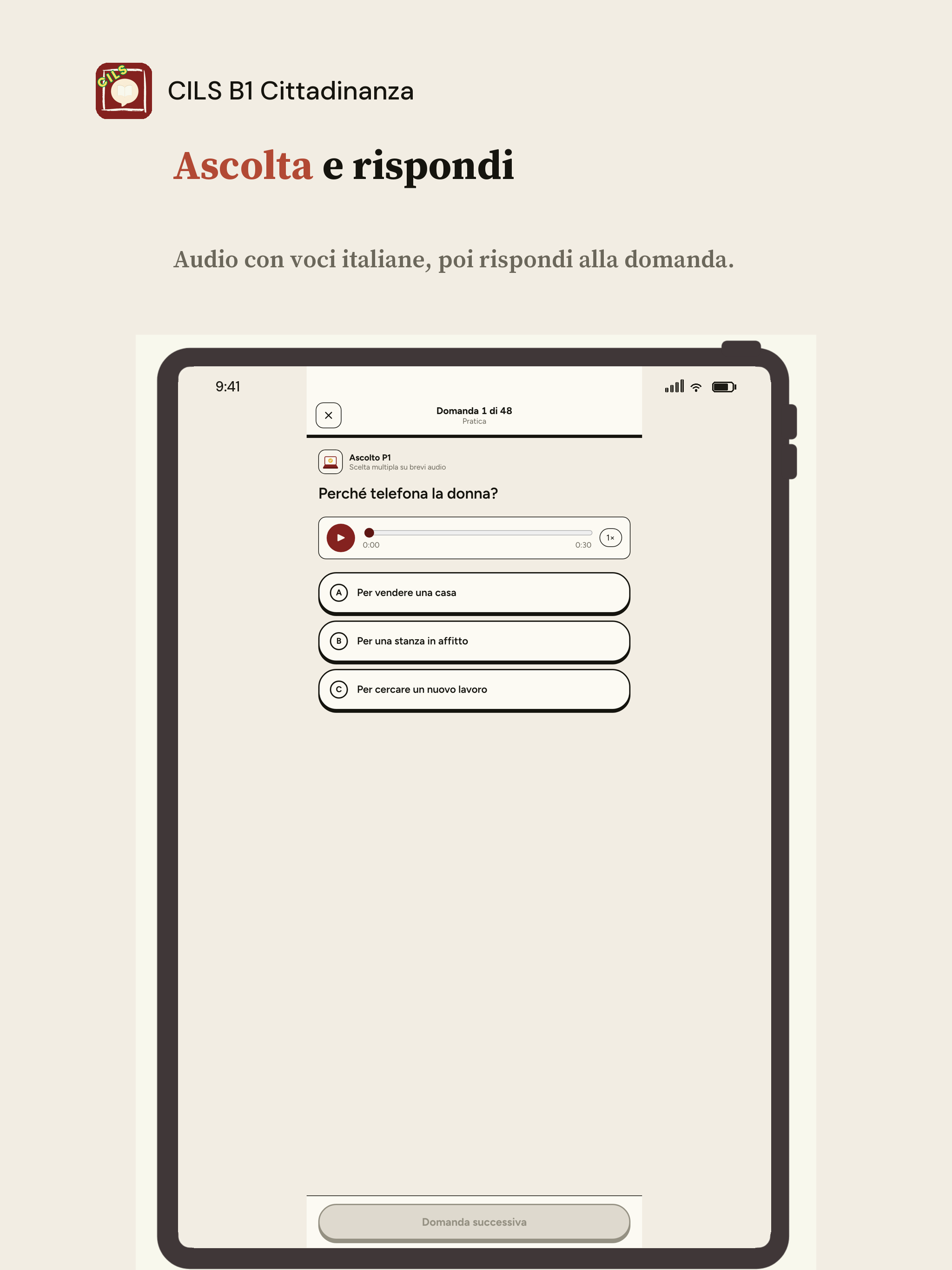 CILS B1 Cittadinanza: Italian screenshot 10