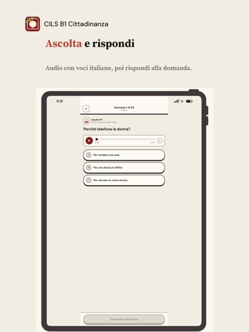 CILS B1 Cittadinanza: Italian iPad screenshot