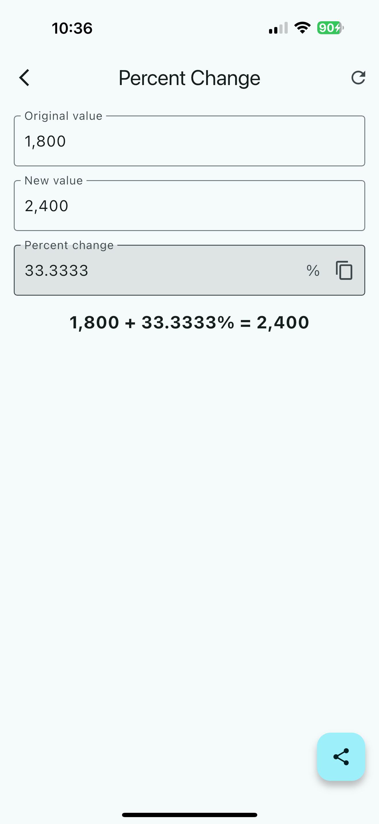 Quick Percentage Plus