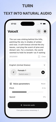 VoiceX - Text To Speech Screenshot 1 of 5