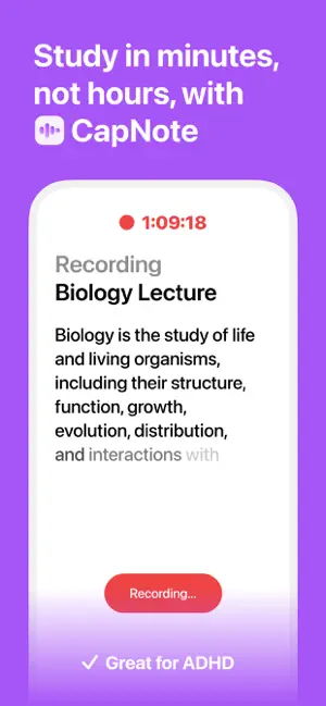 CapNote: AI Note Taker screenshot 1