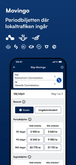 Mälardalstrafik iPhone screenshot 2