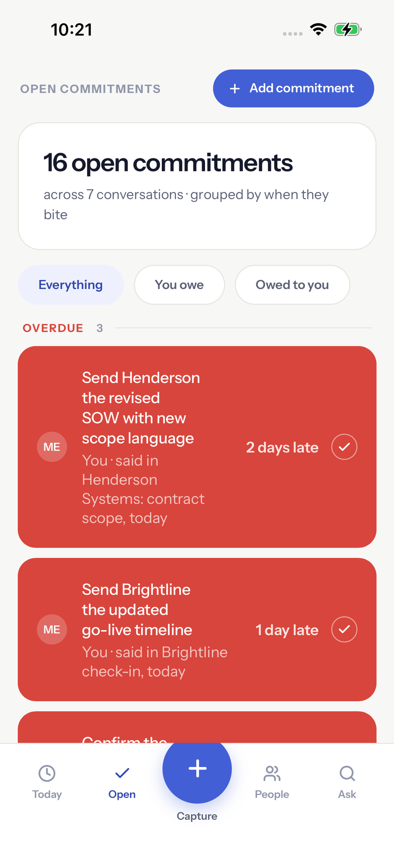 Chief of Staff: Meetings screenshot 2