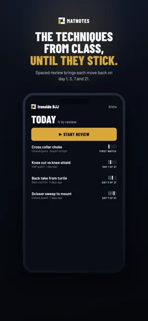 MatNotes: Jiu-Jitsu screenshot 3