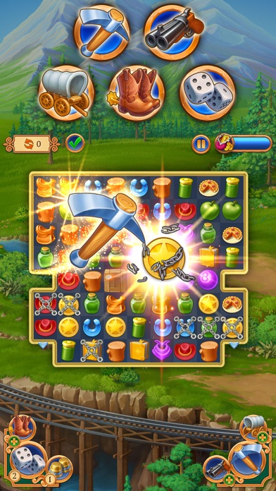 Jewels of the Wild West: Match Screenshot