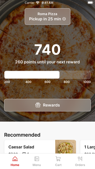Roma Pizza-Surfside iPhone screenshot 1 - Food & Drink app