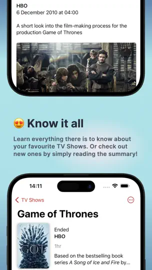 Capture d'écran de TV Show Tracker - TV Club sur iPhone 5