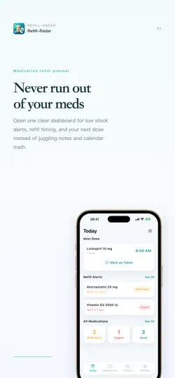 Screenshot von Refill-Radar auf dem iPhone 1