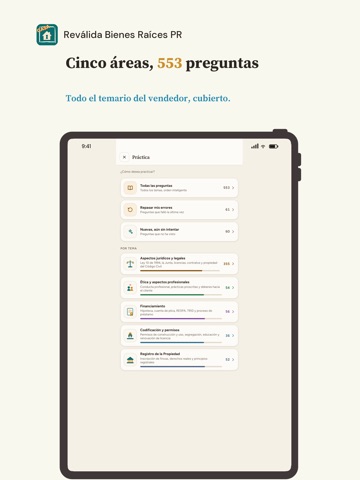 Reválida Bienes Raíces PR iPad screenshot