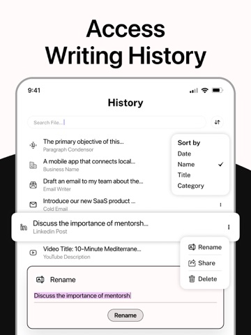 AI Writer: Story Essay Email iPad screenshot