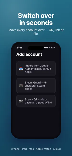 HotKey OTP: 2FA Authenticator screenshot 3