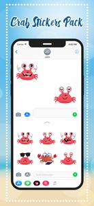 Crab Stickers Pack screenshot #3 for iPhone