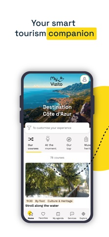 MyVizito Côte d'Azur app screenshot