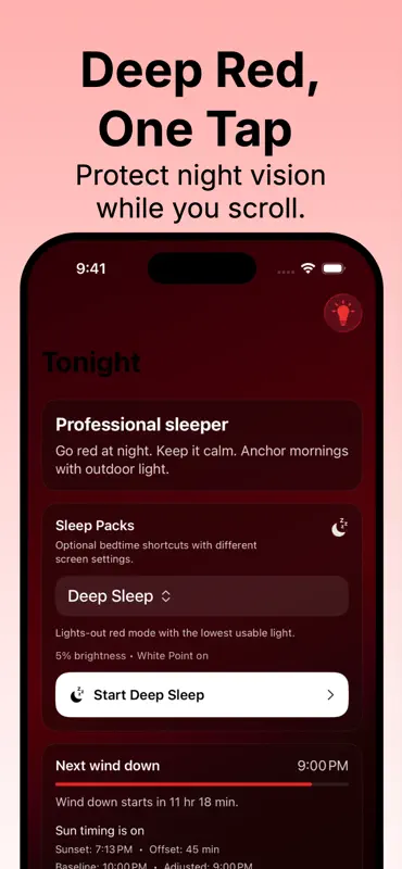 Red Mode: Night Red Screen screenshot 1 of 7