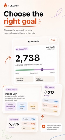 TDEE Calculator - TDEECalc iPhone screenshot