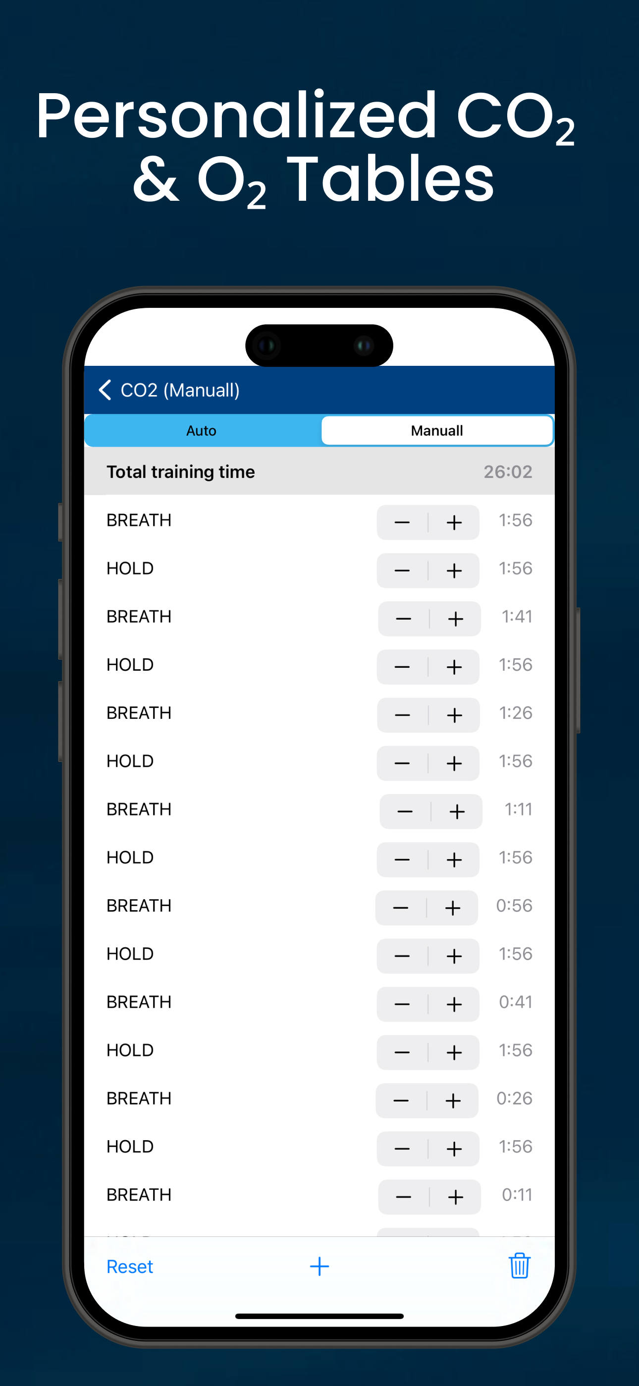 Apnea Tables Freediving Coach screenshot 7