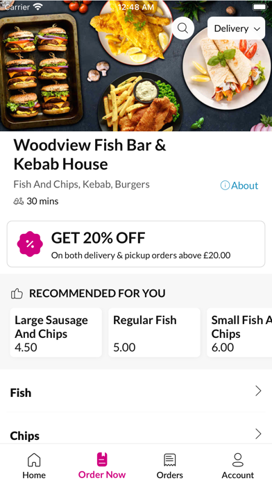 Woodview FishBar & Kebab House Screenshot
