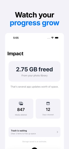 Nostaly: Daily Photo Cleaner iPhone screenshot