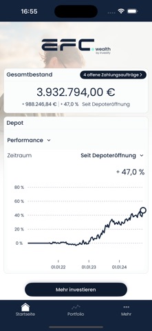 EFC Wealth screenshot