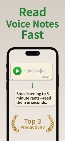 Transcriber for WhatsApp Screenshot 1 of 6