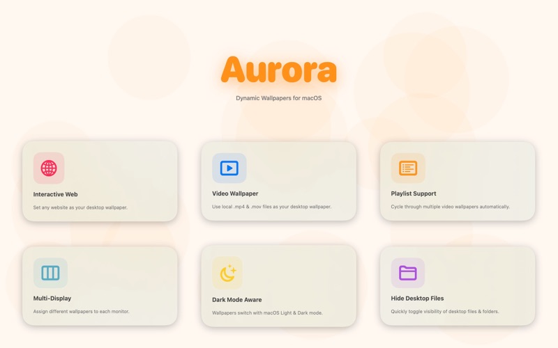 Aurora - Desktop Tool app screenshot