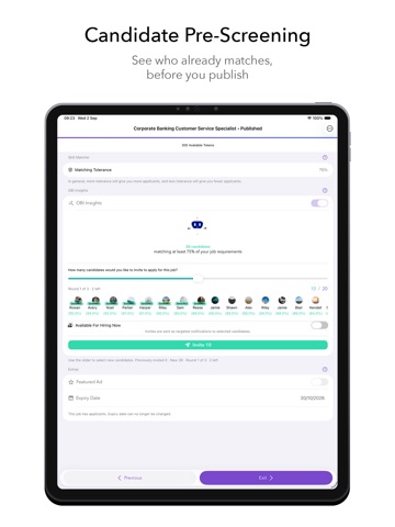 JobTag iPad screenshot