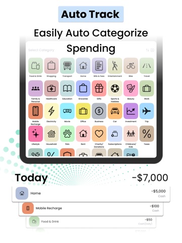 Finance Tracker・Money & Budget iPad screenshot