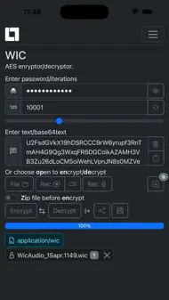WIC Encrypt/Decrypt iphone bilder 3