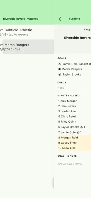 Sideline: Grassroots Football screenshot 3
