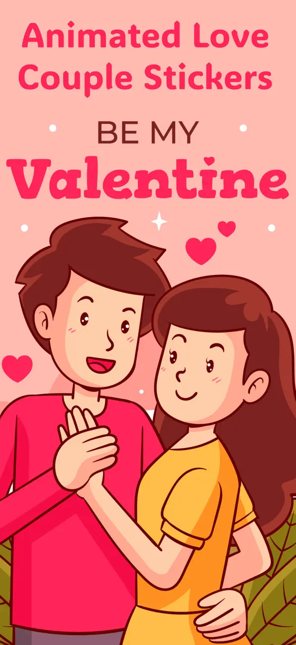 #2. Animated Love Couple Stickers (iOS) By: Vikas Kumar