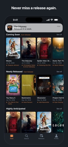Newvies: New Movie Releases iPhone screenshot