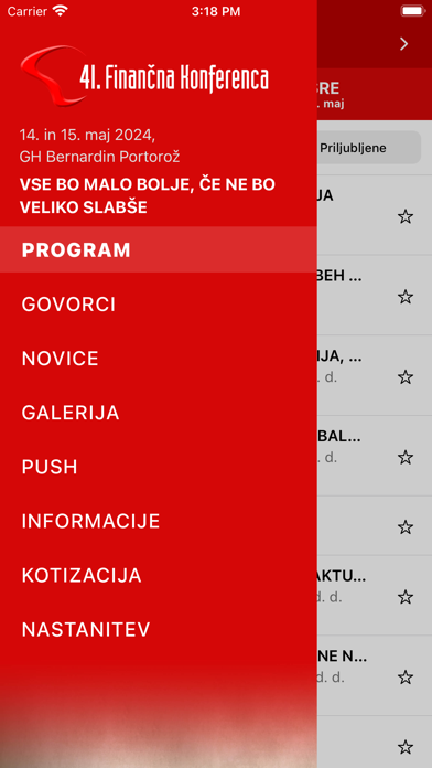 Finančna konferenca Screenshot