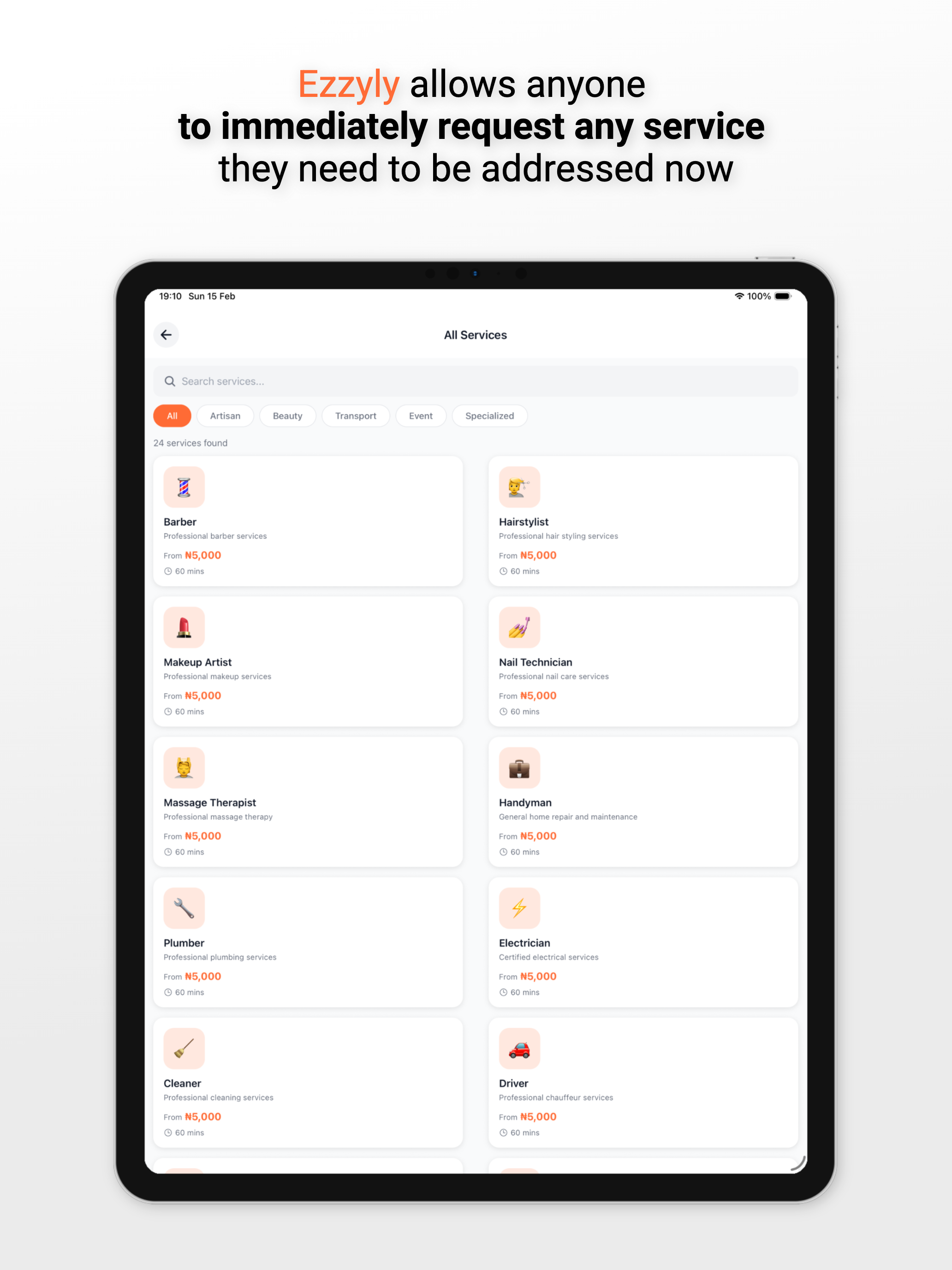 Ezzyly: Find Service Pros Now!