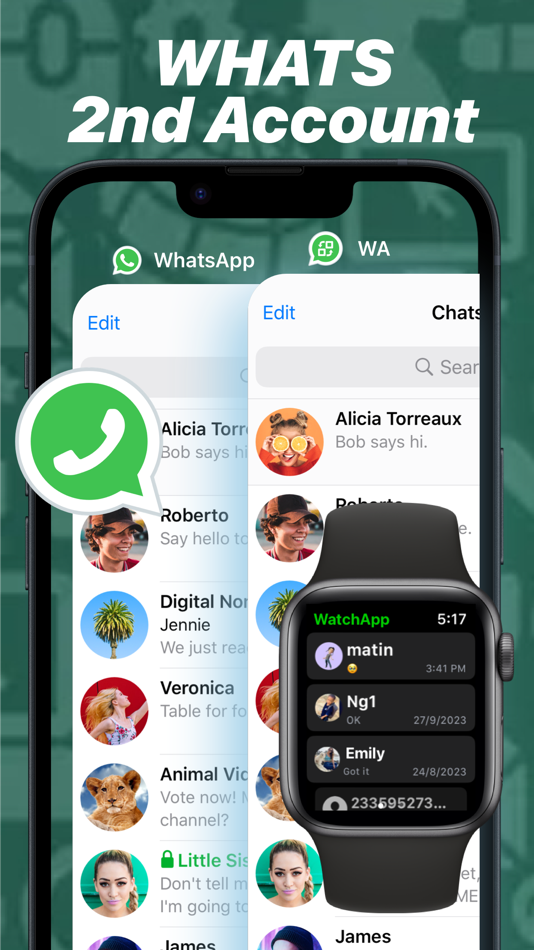 #6. WhatsChat: Whats Chat on Watch (iOS) Podle: 天祺 王